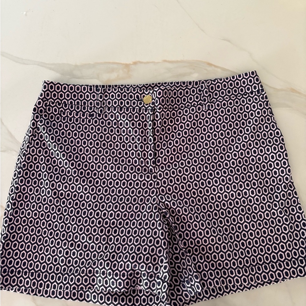 Anne Klein Pink and Navy Bermuda Shorts